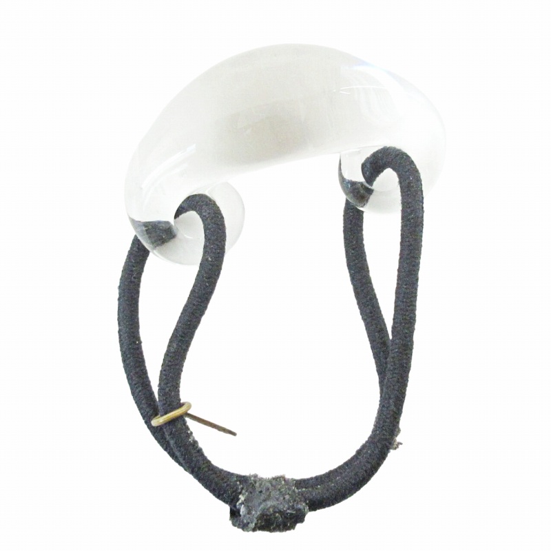 コレットマルーフ ガラス製ヘアゴム ホワイト