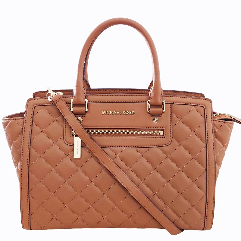 マイケルコース MICHAEL KORS 極美品 キルティング 2WAY ハンドバッグ 