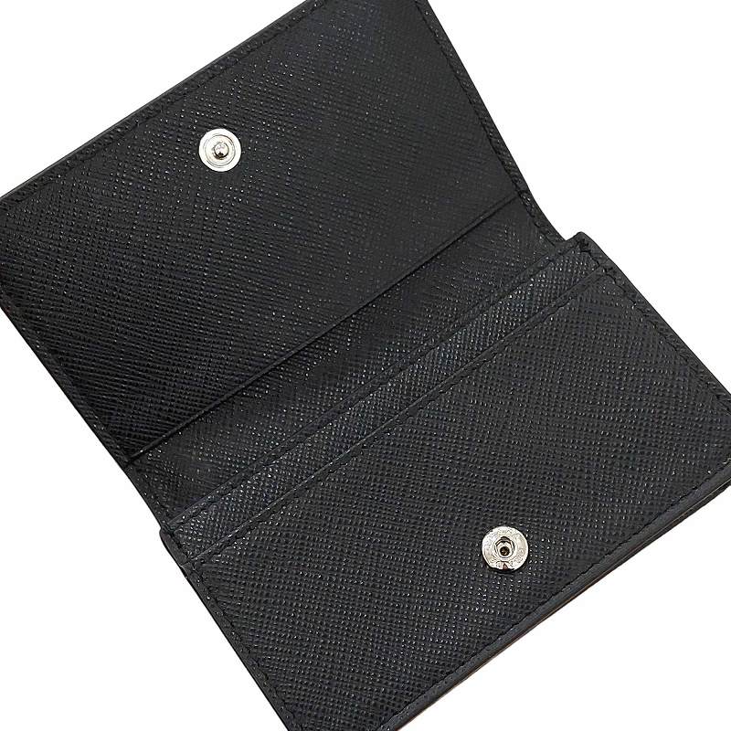 しょう　PRADA サフィアーノレザー 名刺入れ ブラック PRADA】プラダ サフィアーノレザー 名刺入れ 2MC122 名刺入れ