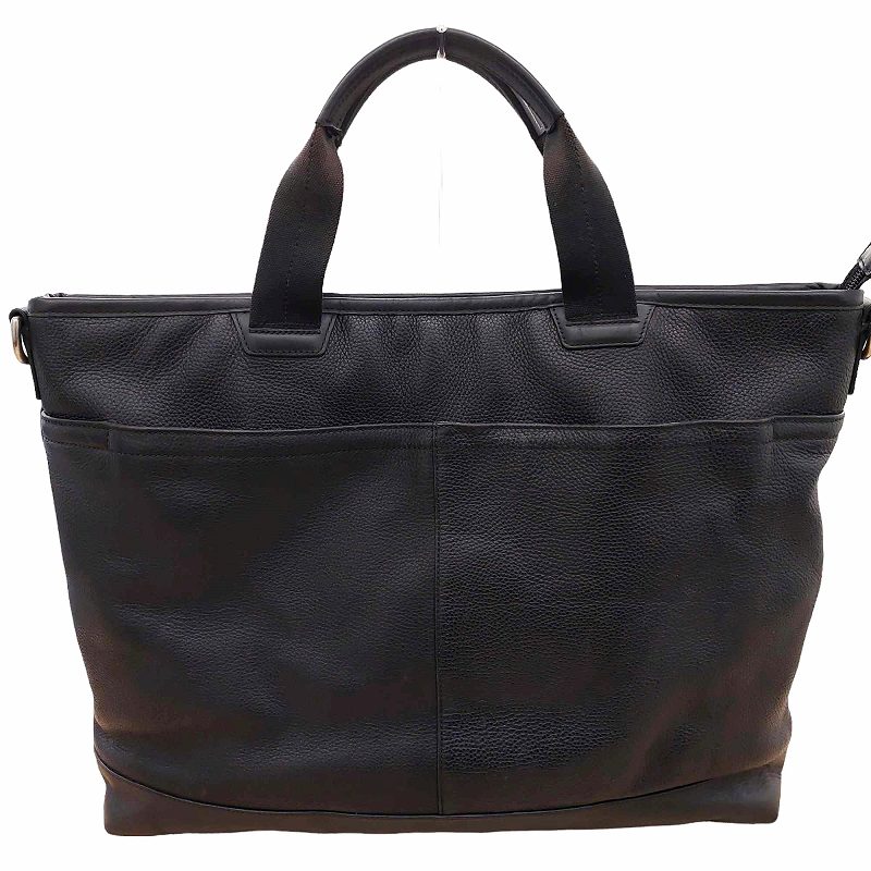 【美品】コーチ ビジネスバッグ ブラック レザー A4収納可 多収納 70926 コーチCOACH ビジネスバッグ 黒 メンズ レディース A4収納可