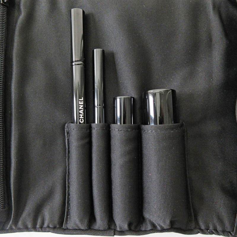 CHANEL 2017 メイク アップ ブラシ 4本 ポーチ ミラー セット CHANEL