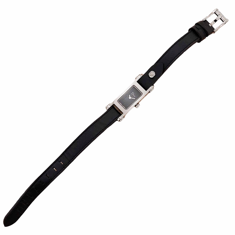 Dior ディオール 腕時計 マリス 純正ベルト トロッター スクエア 黒文字盤 Dior ディオール 腕時計 マリス 純正ベルト トロッター スクエア