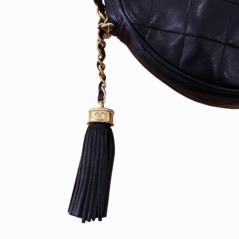 シャネル CHANEL ヴィンテージ 0番台 マトラッセ ラウンド チェーン 
