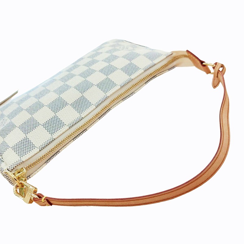 未使用品 ルイヴィトン LOUIS VUITTON ダミエ アズール ポシェット 