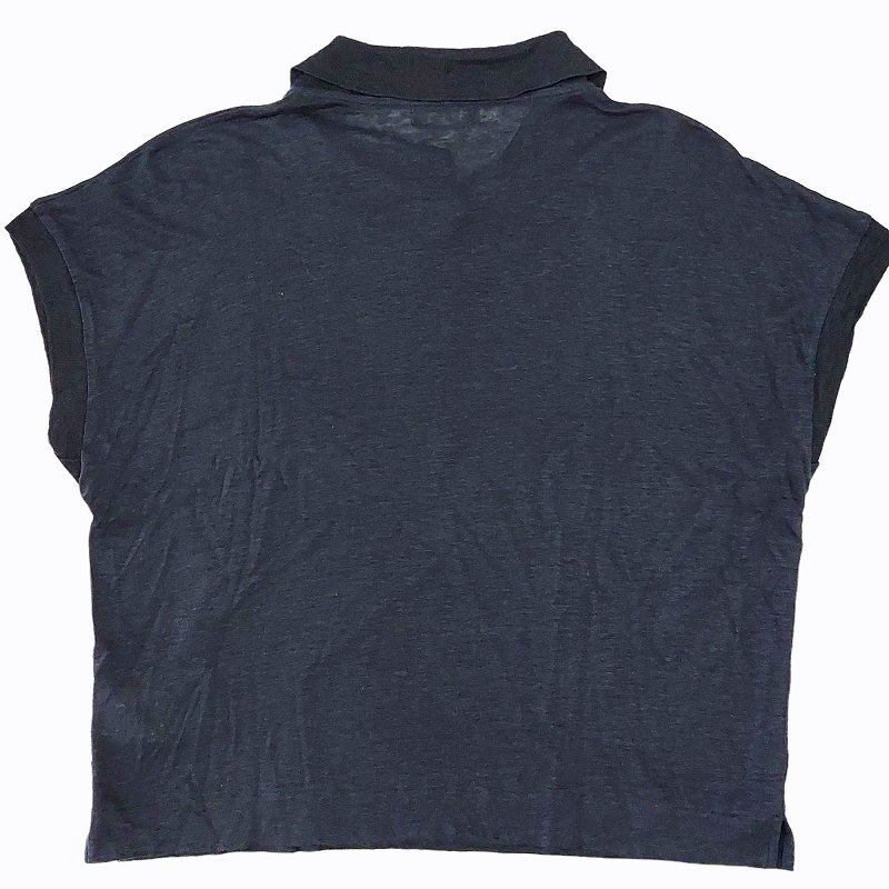 マーガレットハウエル MARGARET HOWELL 22SS LINEN JERSEY POLO MHL ポロシャツ カットソー フレンチスリーブ  半袖 578-2168006 リネン ダークネイビー II 約M 0512 レディース 220-902405110023 | ベクトルパーク 