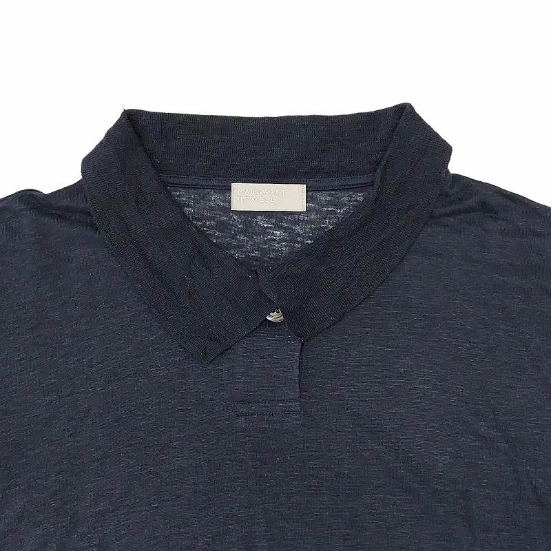 マーガレットハウエル MARGARET HOWELL 22SS LINEN JERSEY POLO MHL 