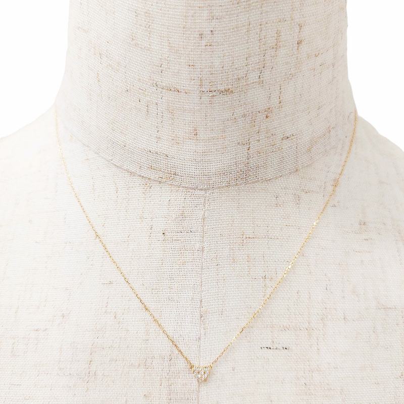 アーカー AHKAH 美品 ハートパヴェ ネックレス ペンダント 