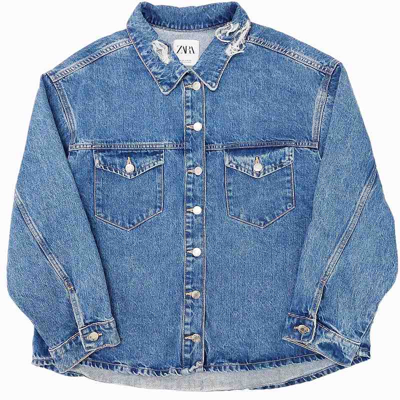 ザラ ZARA 美品 オーバーサイズデニム シャツジャケット Gジャン 
