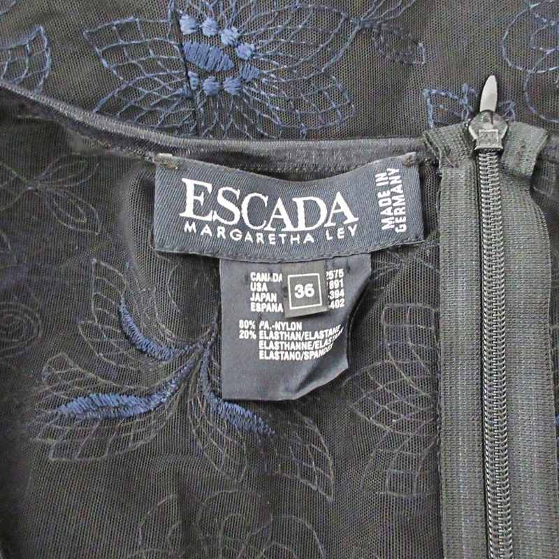 エスカーダ ESCADA 美品 ボディスーツ レオタード 総レース 刺繍  