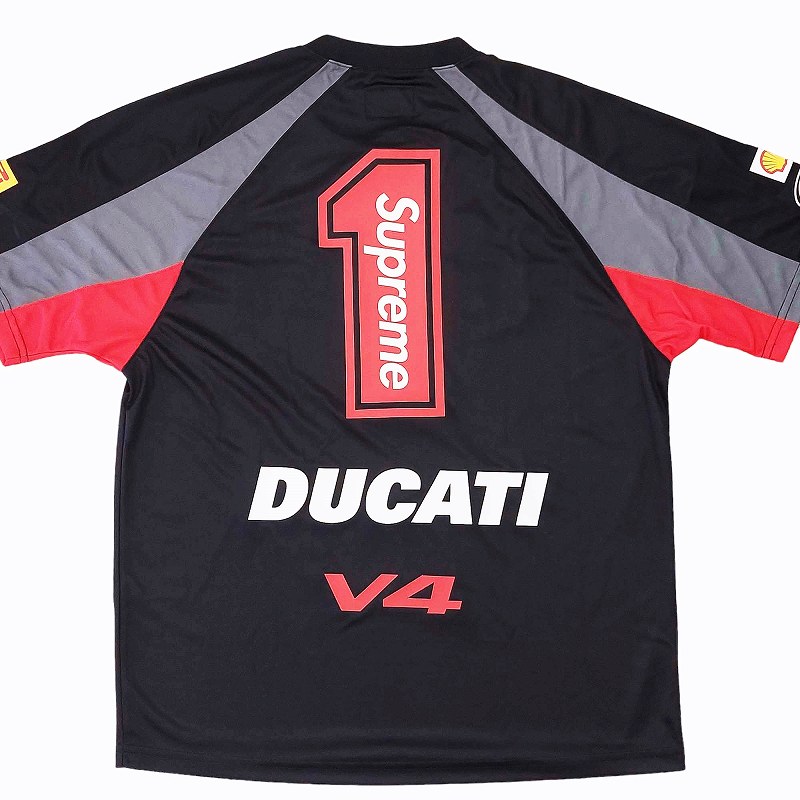 未使用品 シュプリーム SUPREME 24SS x Ducati Soccer Jersey Black 