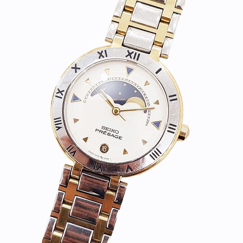 セイコー SEIKO プレサージュ Presage 腕時計 ウォッチ デイト ムーン 