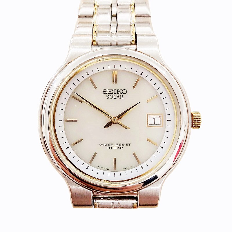 セイコー SEIKO 5K22-0A30 SOLAR ソーラー 腕時計 ウォッチ クォーツ 