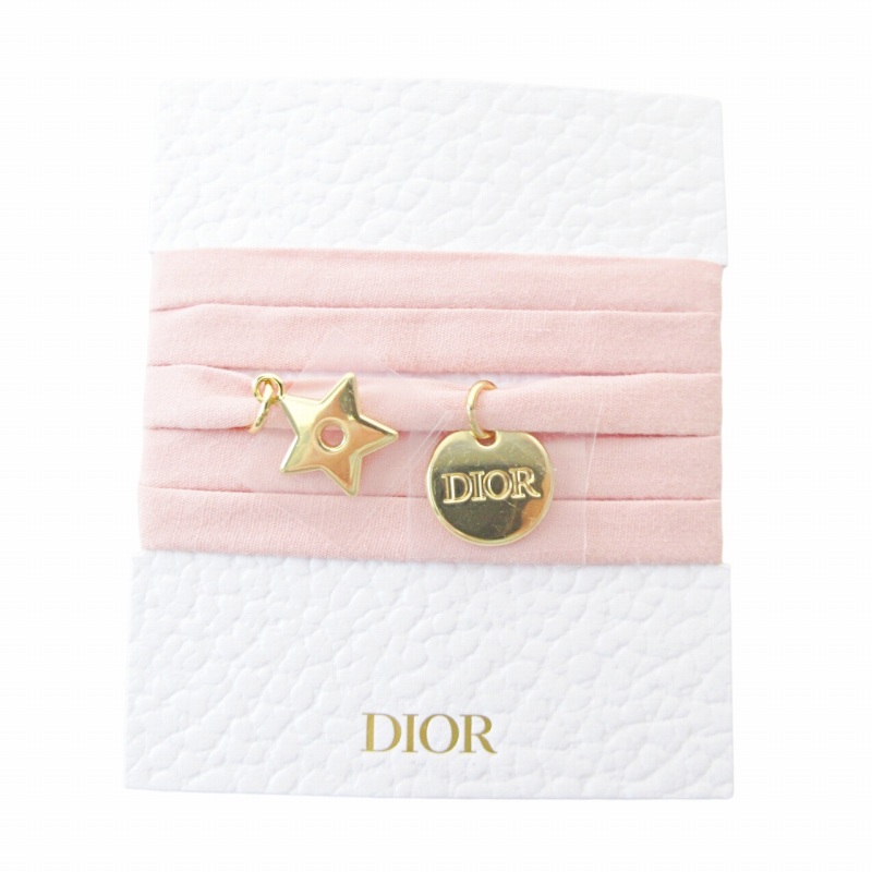 未使用品 ディオール Dior チャーム リボン ブレスレット 星 スター 