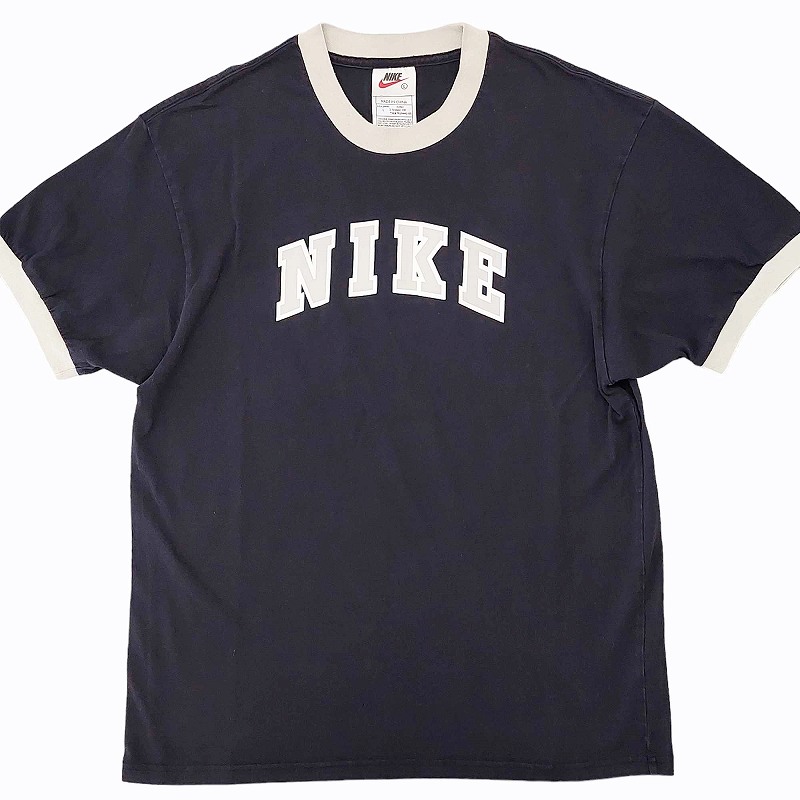 ナイキヴィンテージTシャツ00's NIKE Ringer イエローキルビル 楽天