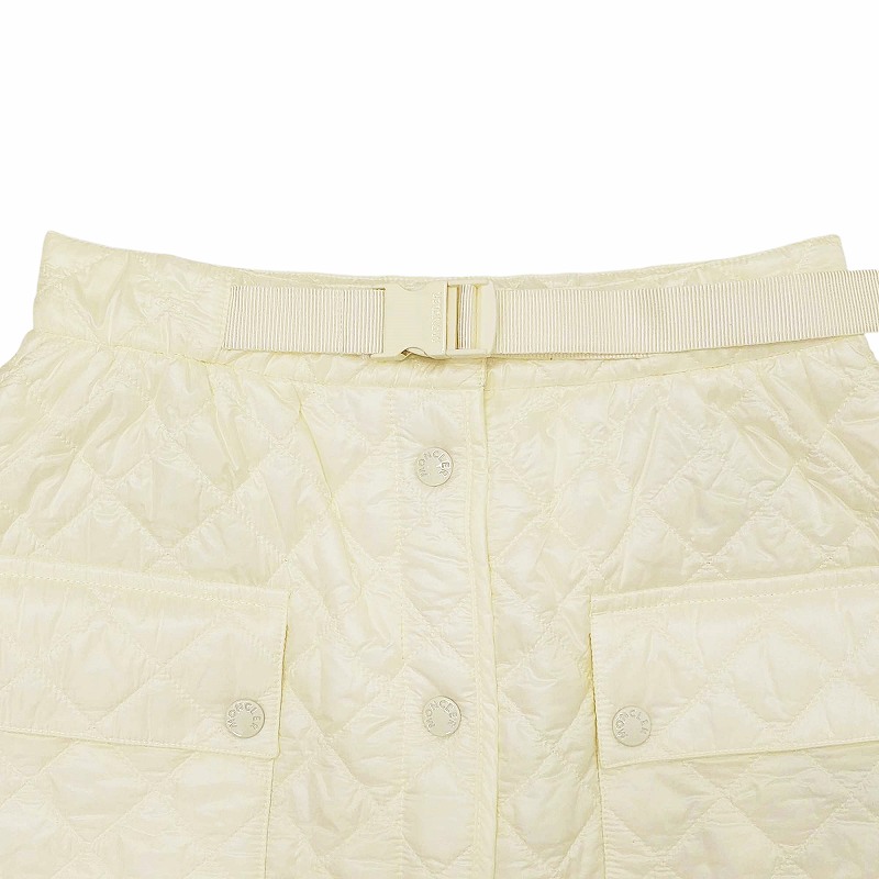 MONCLER ホワイト キルティング スカート キルティングホワイトスカート - Moncler - 女性 | WE IN STYLE
