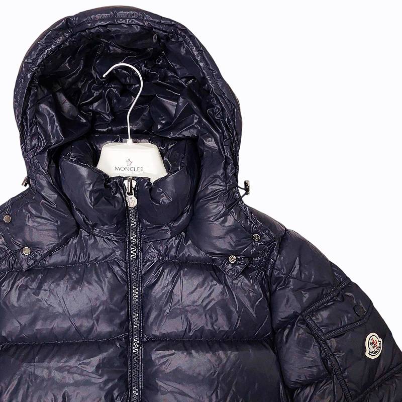 【新品】MONCLER ダブルジップジャケット /タグ付き/ネイビー/S 新品】MONCLER ダブルジップジャケット /タグ付き/ネイビー/S