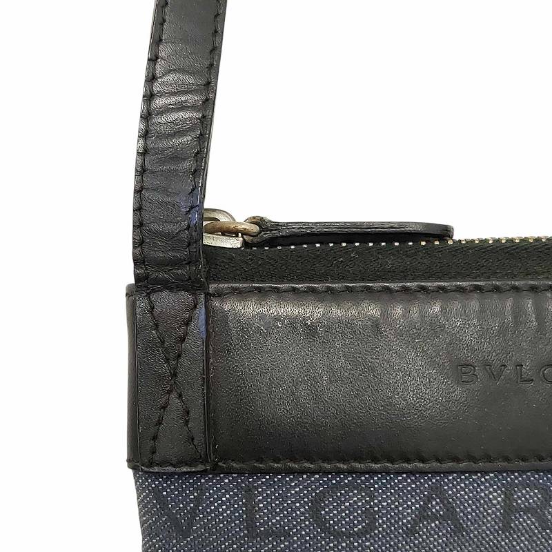 BVLGARI ポーチ　ショルダーバック ブルガリ BVLGARI ロゴマニア デニム ショルダーバッグ ポーチ