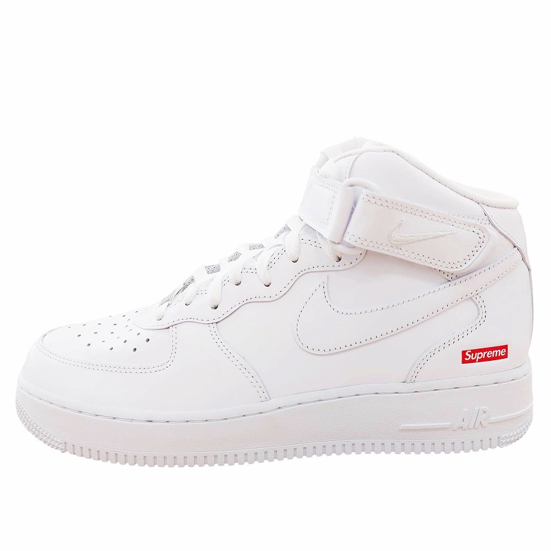 未使用品 シュプリーム SUPREME × NIKE AIR FORCE 1 MID WHITE ナイキ 