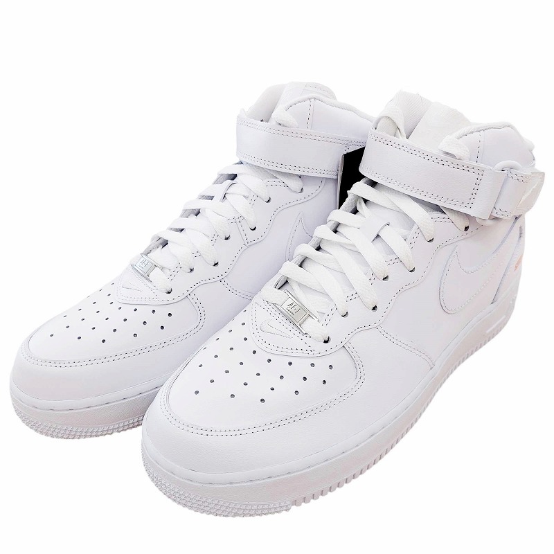 未使用品 シュプリーム SUPREME × NIKE AIR FORCE 1 MID WHITE ナイキ 