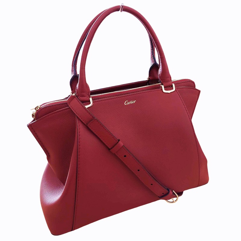未使用品 カルティエ Cartier C ドゥ カルティエ SM ハンドバッグ 