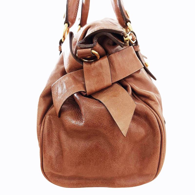 ミュウミュウ miumiu 2way ハンドバッグ ショルダーバッグ サイド 