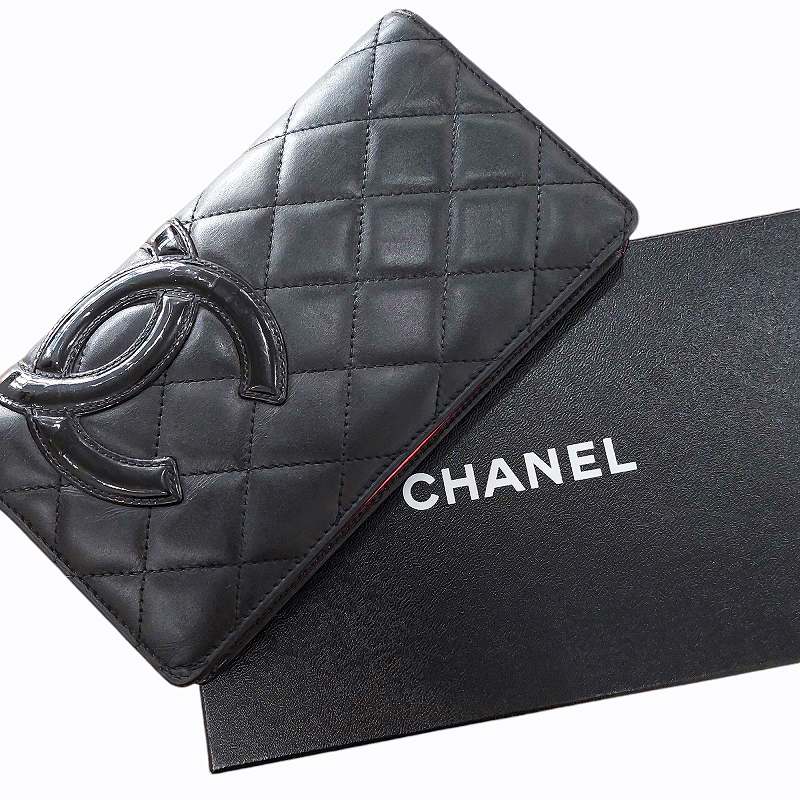 シャネル CHANEL カンボンライン 長財布 ウォレット 二つ折り デカココ
