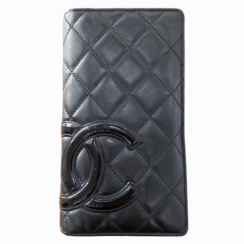 シャネル CHANEL カンボンライン 長財布 ウォレット 二つ折り デカココ