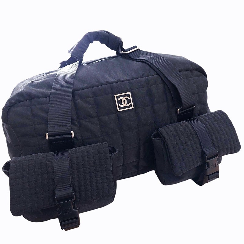 シャネル CHANEL スポーツライン チョコバー ボストンバッグ  