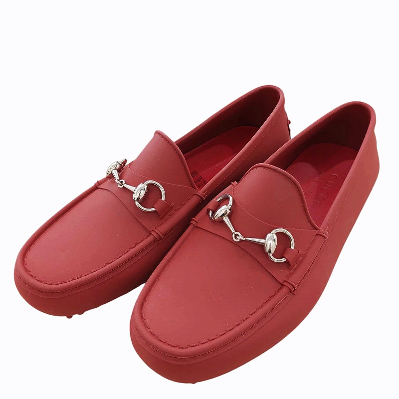 未使用品 グッチ GUCCI ホースビット ラバーローファー レインシューズ