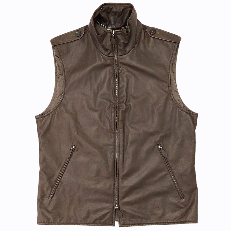 HERMES エルメス その他ジャケット レザーベスト レイヤード