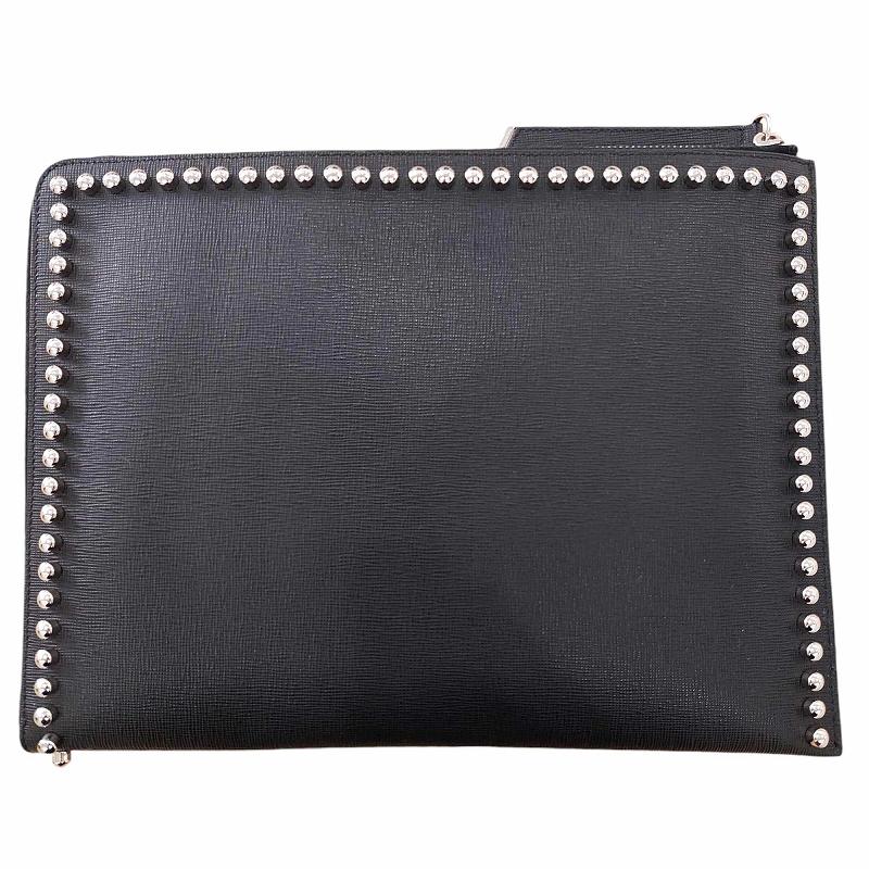 フェンディ FENDI 美品 カーリト カールラガーフェルド クラッチバッグ 