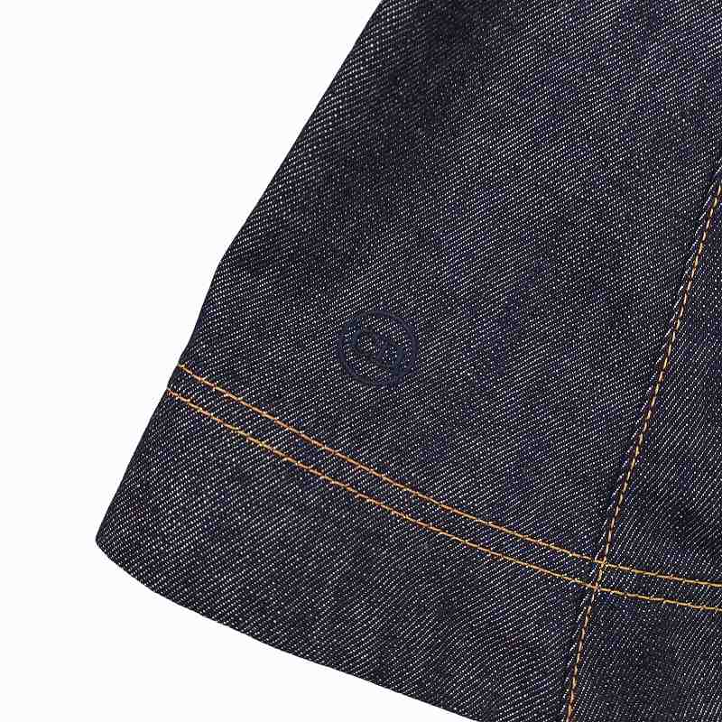 Dior デニムブルー ロゴパターン ノースリーブワンピース3A