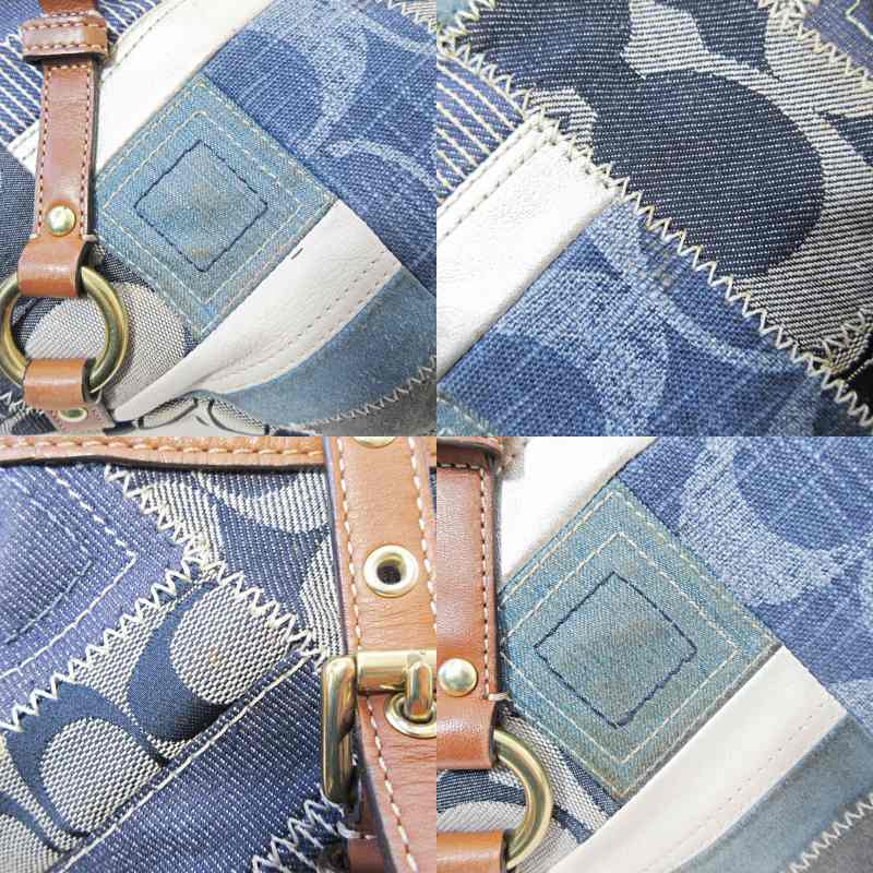 専用 美品COACH ハンドバッグ デニムパッチワーク トートバッグ 12217 楽天市場】コーチ 12217 シグネチャー パッチワーク トート