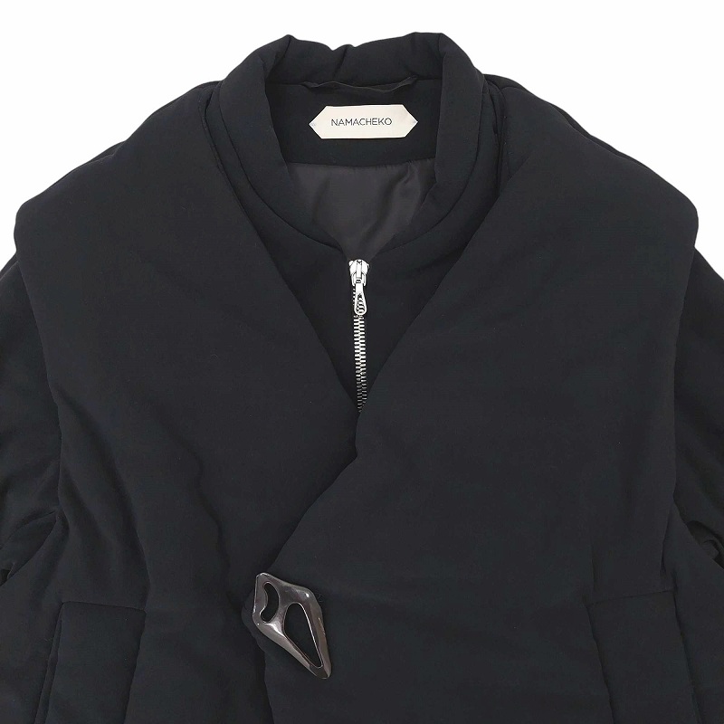 ナマチェコ Namacheko 18AW Asymmetric BarbaraJacket 中綿ブルゾン  