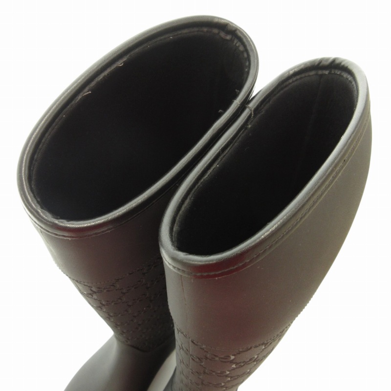 グッチ GUCCI GG柄 レインブーツ 長靴 シューズ ロング ラバー