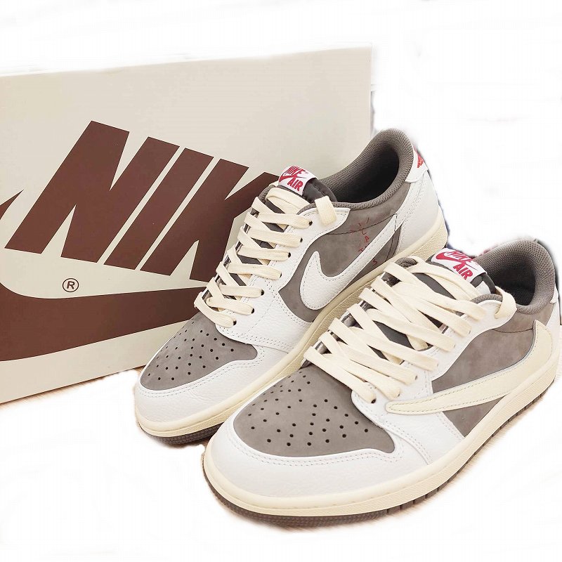 ナイキ NIKE × Travis Scott AIR JORDAN1 Low OG SP Reverse Mocha 極  