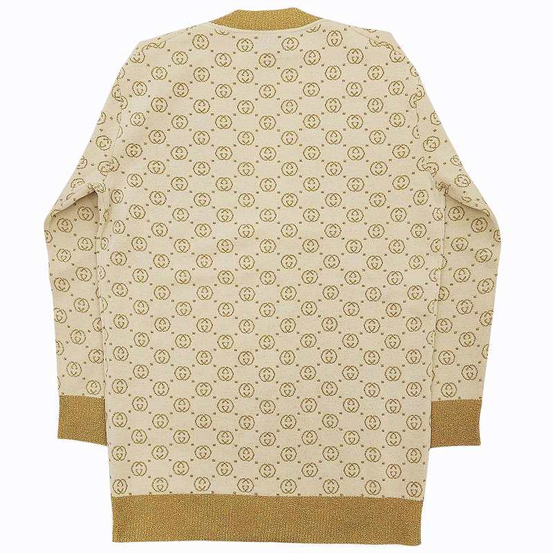 GUCCI グッチGG モノグラム ニットカーディガンジャガードニット