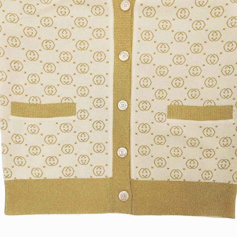 GUCCI グッチGG モノグラム ニットカーディガンジャガードニット