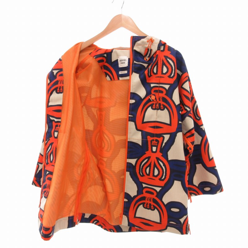 エルメス HERMES 極美品 23SS 鐙の幻想 フーデッドジップアップ