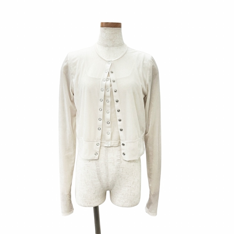 アダムエロペ Adam et Rope' 24AW シアートリコットベロアカーディガン