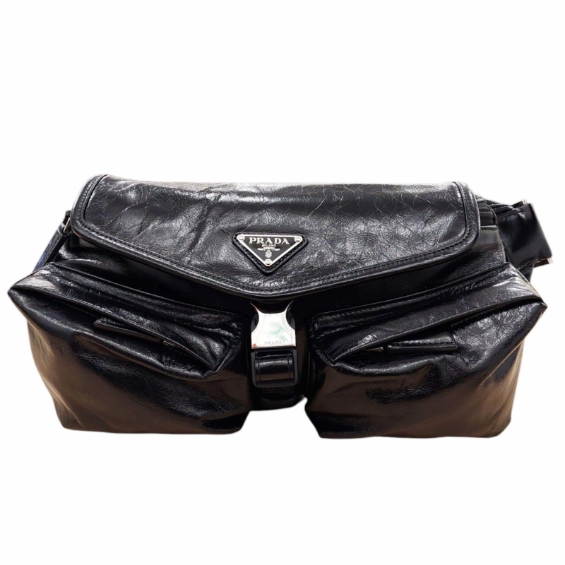 プラダ PRADA 近年モデル レザー ベルトバッグ ショルダーバッグ 