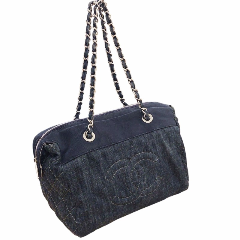 シャネル CHANEL デカココ デニムマトラッセ 13番台 チェーン