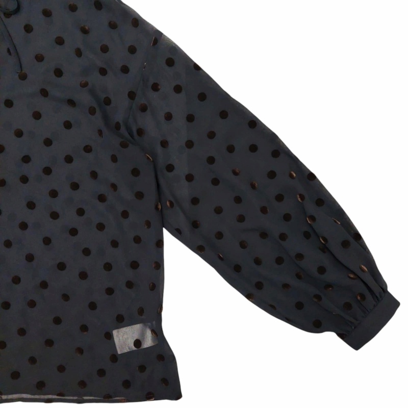 デミルクス ビームス Demi-Luxe BEAMS 美品 ドット ブラウス シャツ 