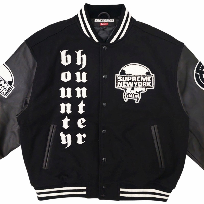 supreme オールレザー　スタジャン 未使用品 シュプリーム SUPREME 23FW Bounty Hunter Varsity