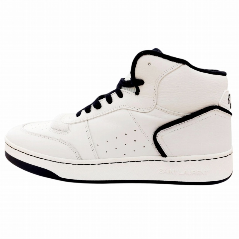 SAINT LAURENT ホワイト ハイカットスニーカー SAINT LAURENT サンローランパリ PARIS ハイカットスニーカー