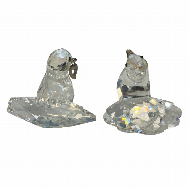 最高 スワロフスキー 置物 オブジェ キジバト 『Love Turtledoves