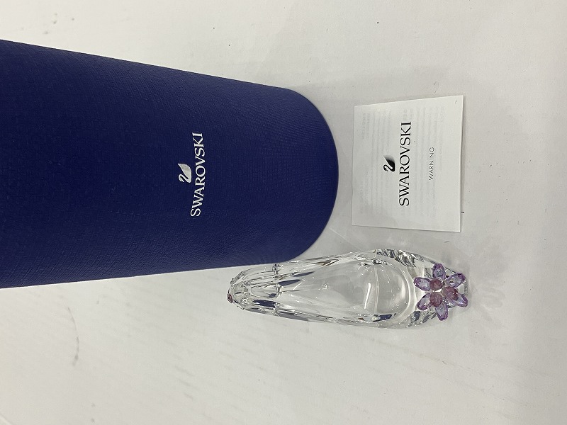 スワロフスキー SWAROVSKI ハイヒールと花 フラワー クリスタル