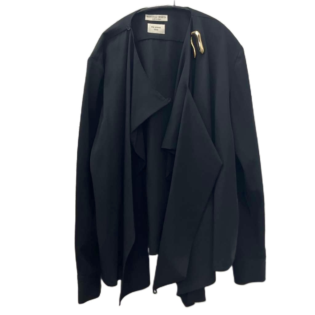 ボッテガヴェネタ BOTTEGA VENETA 美品 20SS スカーフシャツ ドレープ 