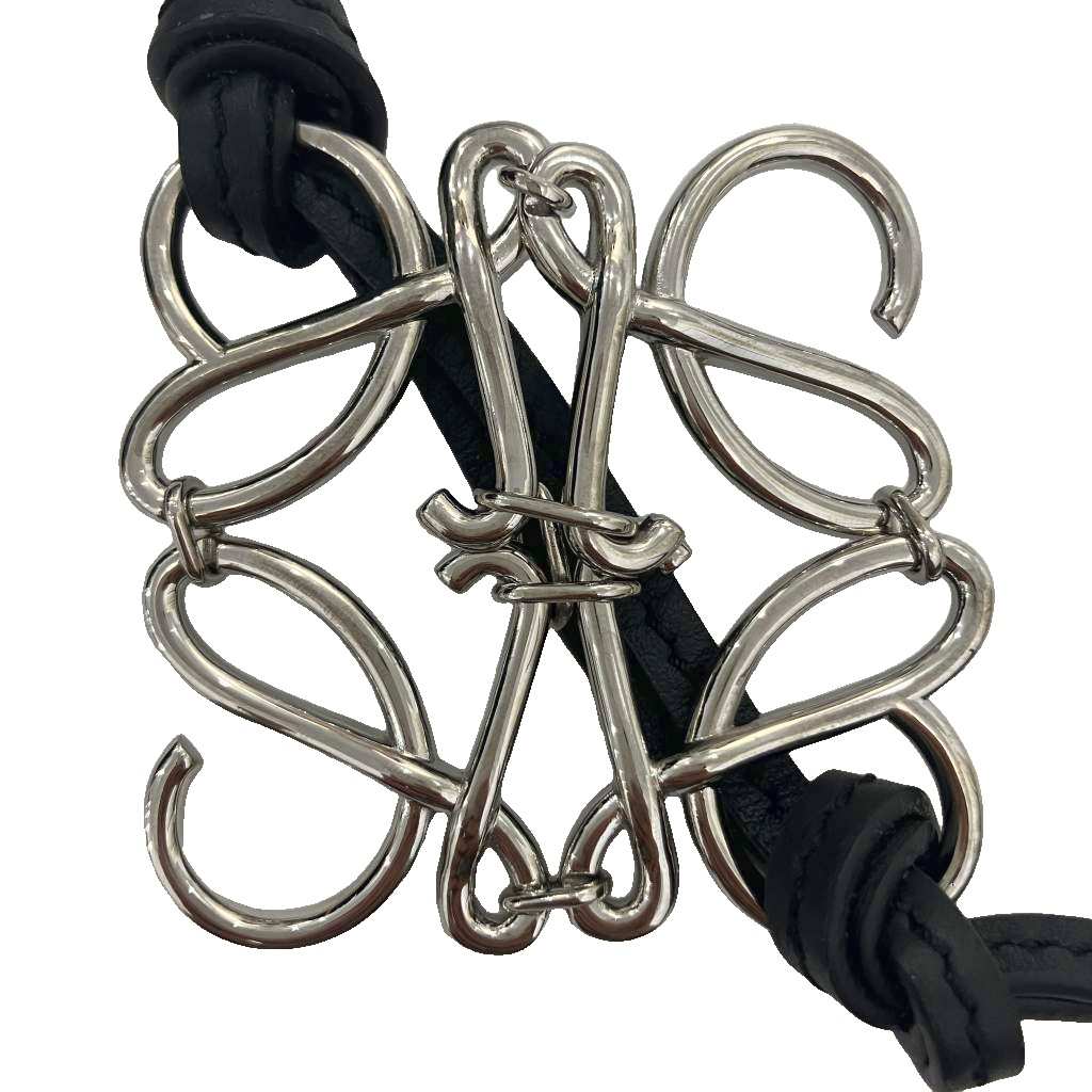 ロエベ LOEWE 極美品 アナグラム チャーム カーフ キーホルダー