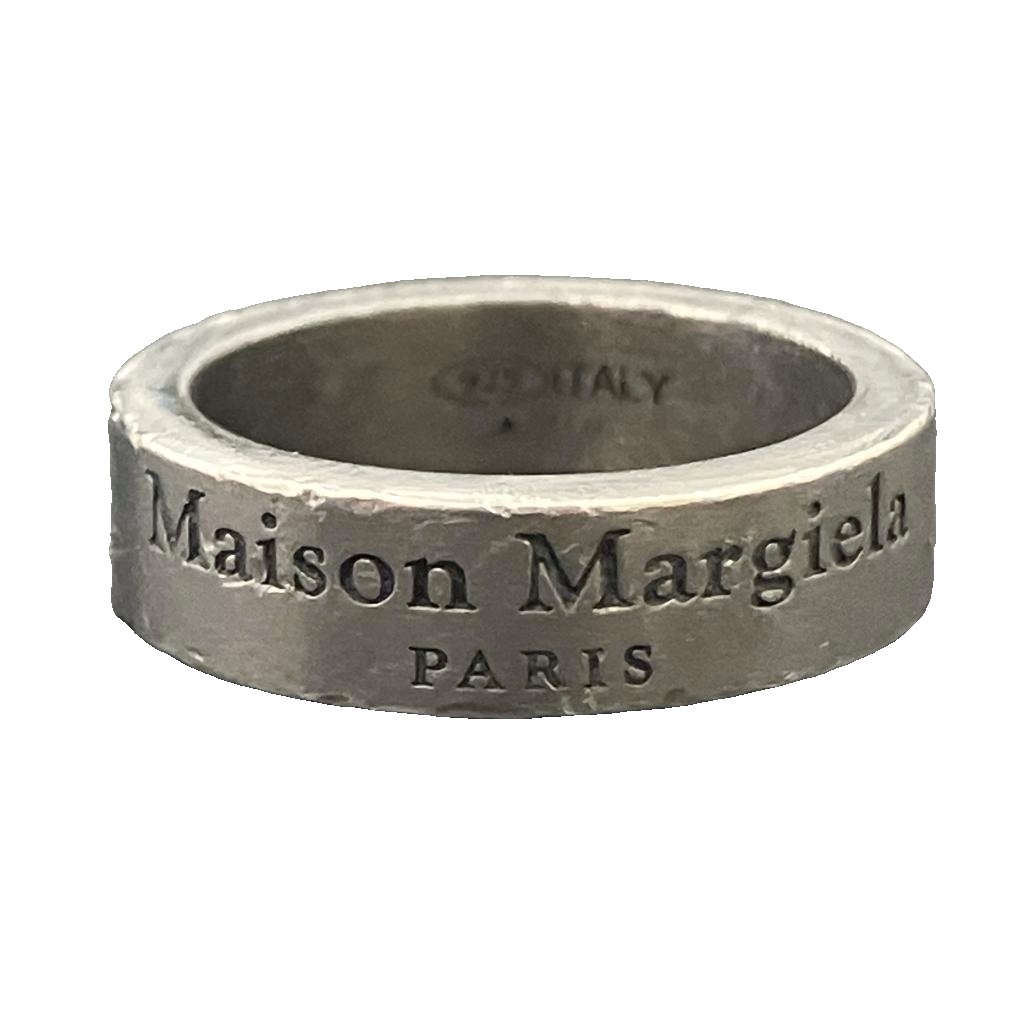 メゾンマルジェラ Maison Margiela シルバーリング 指輪 ロゴ刻印 925